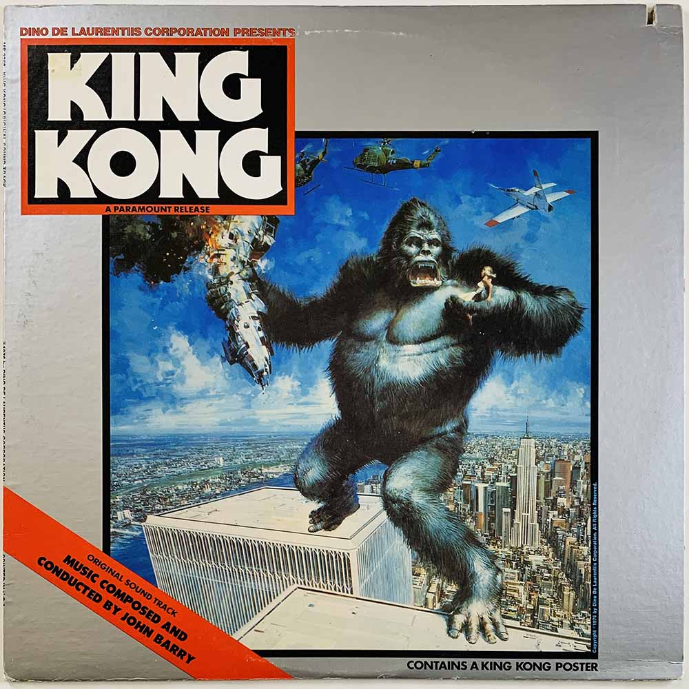 John Barry, soundtrack LP King Kong  kansi VG+ levy VG+ Käytetty LP