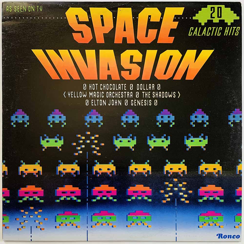 Space, Deep Purple, Genesis, Hawkwind LP Space Invasion  kansi EX levy EX- Käytetty LP