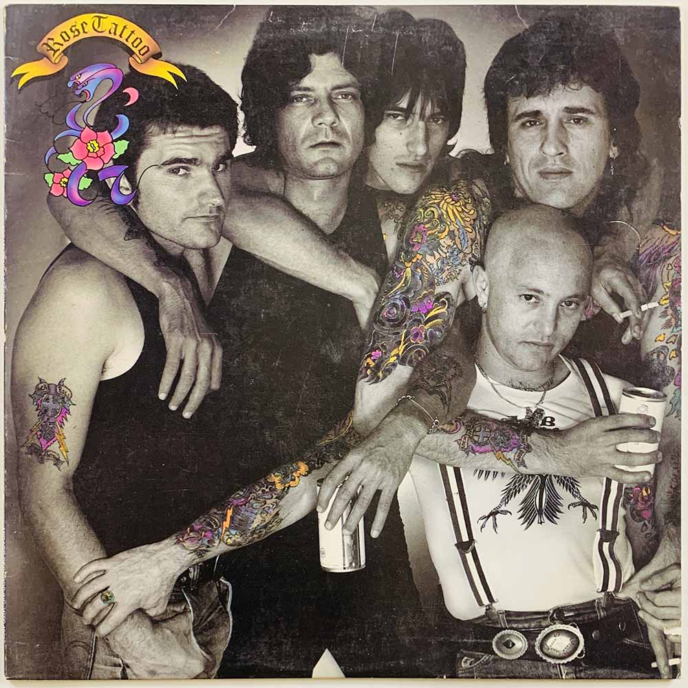 Rose Tattoo LP Assault & Battery  kansi VG levy VG Käytetty LP