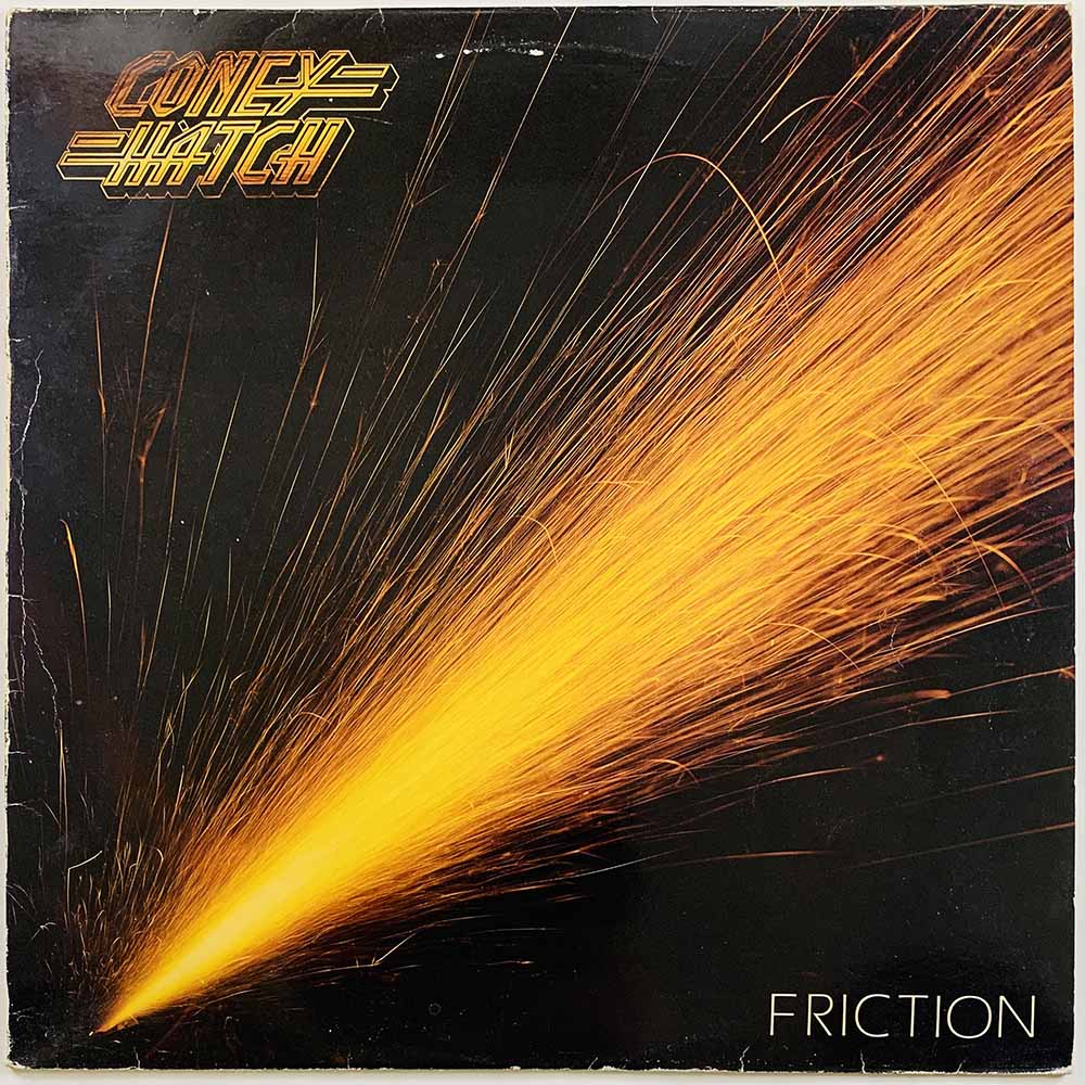 Coney Hatch LP Friction  kansi G+ levy VG- Käytetty LP