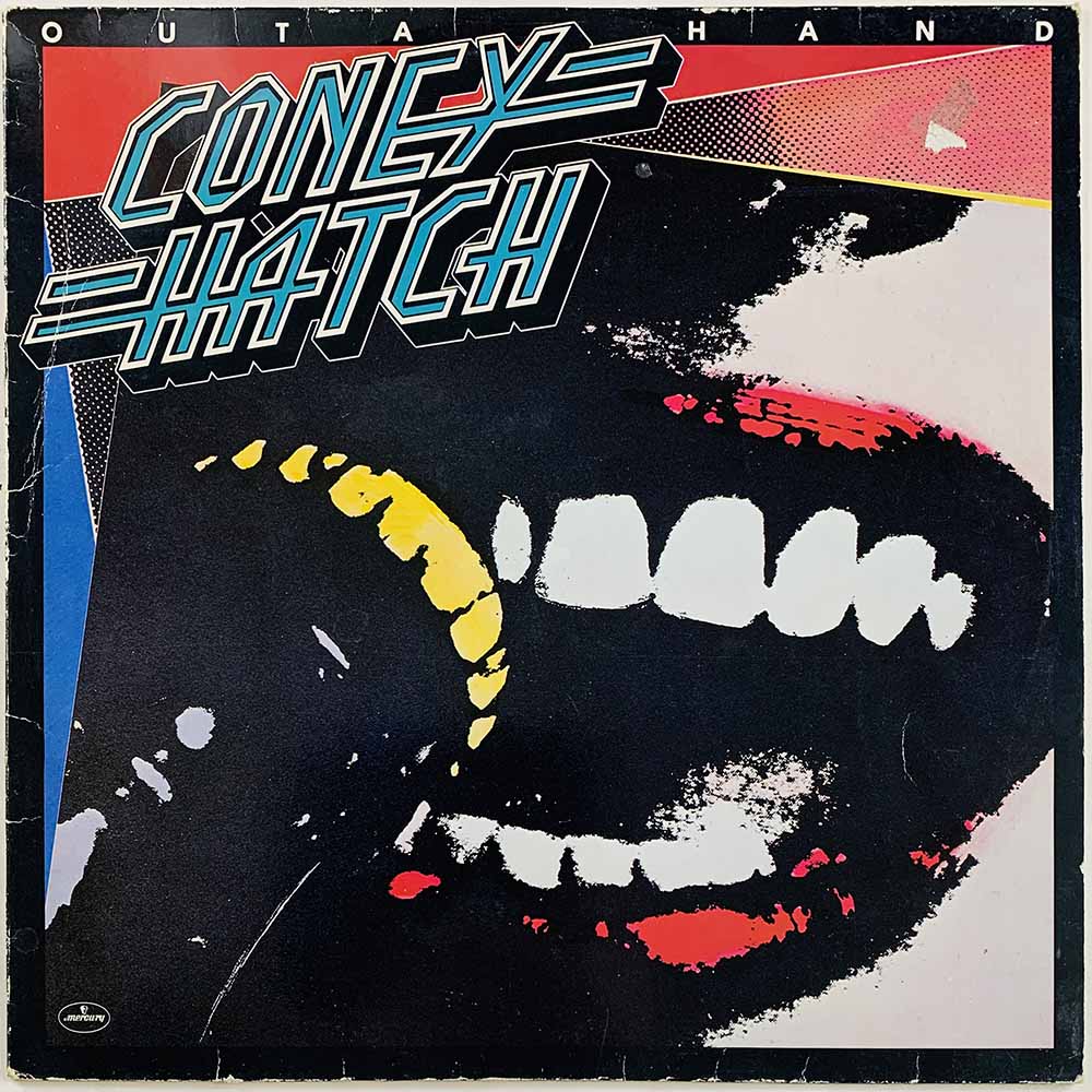 Coney Hatch LP Outa Hand  kansi G+ levy VG Käytetty LP