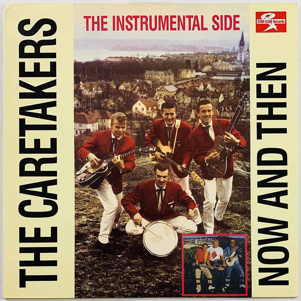 Caretakers LP Now And Then  kansi VG- levy EX Käytetty LP