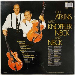 Chet Atkins And Mark Knopfler LP Neck And Neck  kansi VG+ levy EX Käytetty LP