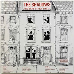 Shadows LP Hits right up your street  kansi EX levy VG Käytetty LP