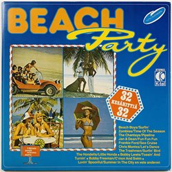 Jan & Dean, Beach Boys, Surfers ym. LP Beach Party 2LP  kansi EX levy EX Käytetty LP