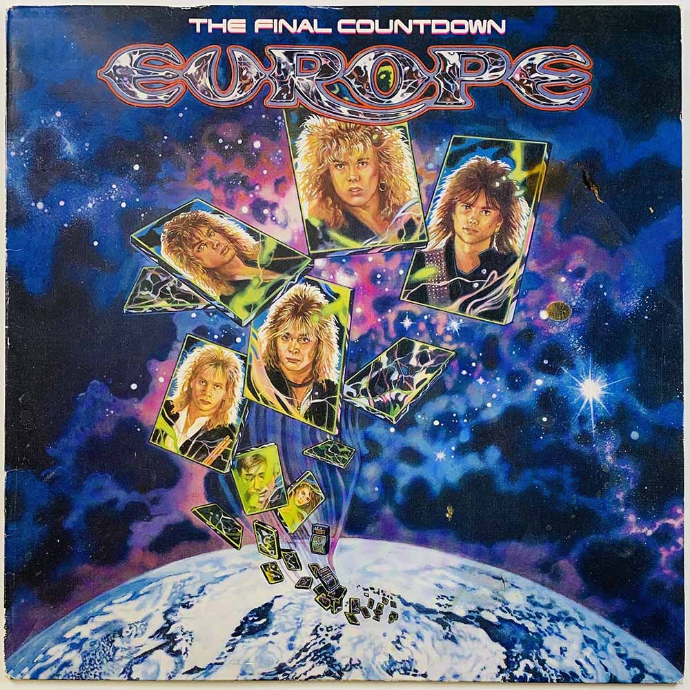 Europe LP The Final Countdown  kansi VG levy G Käytetty LP