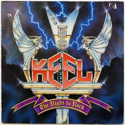 Keel LP The Right to Rock  kansi VG- levy VG- Käytetty LP