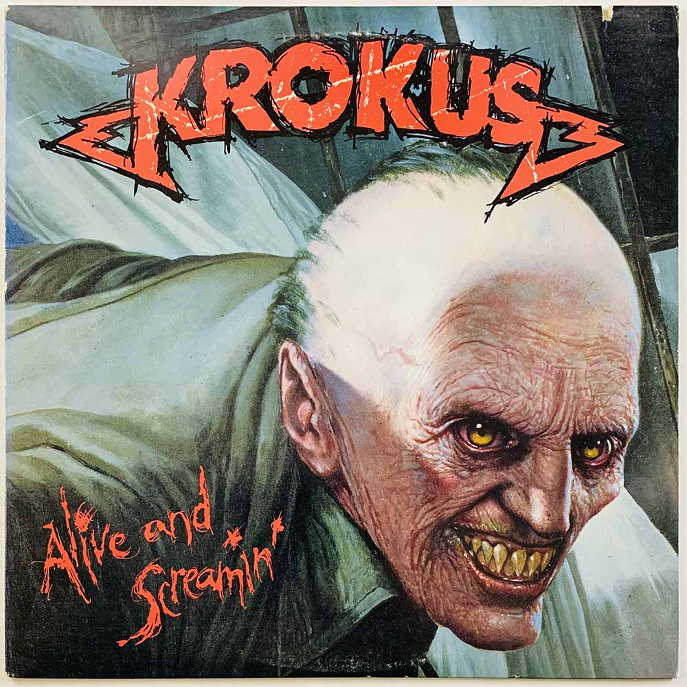 Krokus 1986 AL-8445 Alive and Screamin’ Begagnat LP