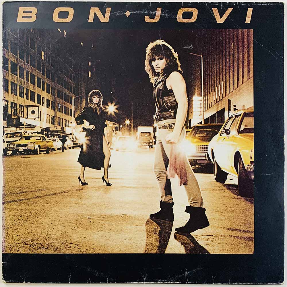 Bon Jovi LP Bon Jovi -84  kansi VG- levy G+ Käytetty LP