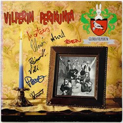 Vilperin Perikunta LP Gloria Vilperum, kannessa nimmarit 8kpl  kansi VG levy EX Käytetty LP