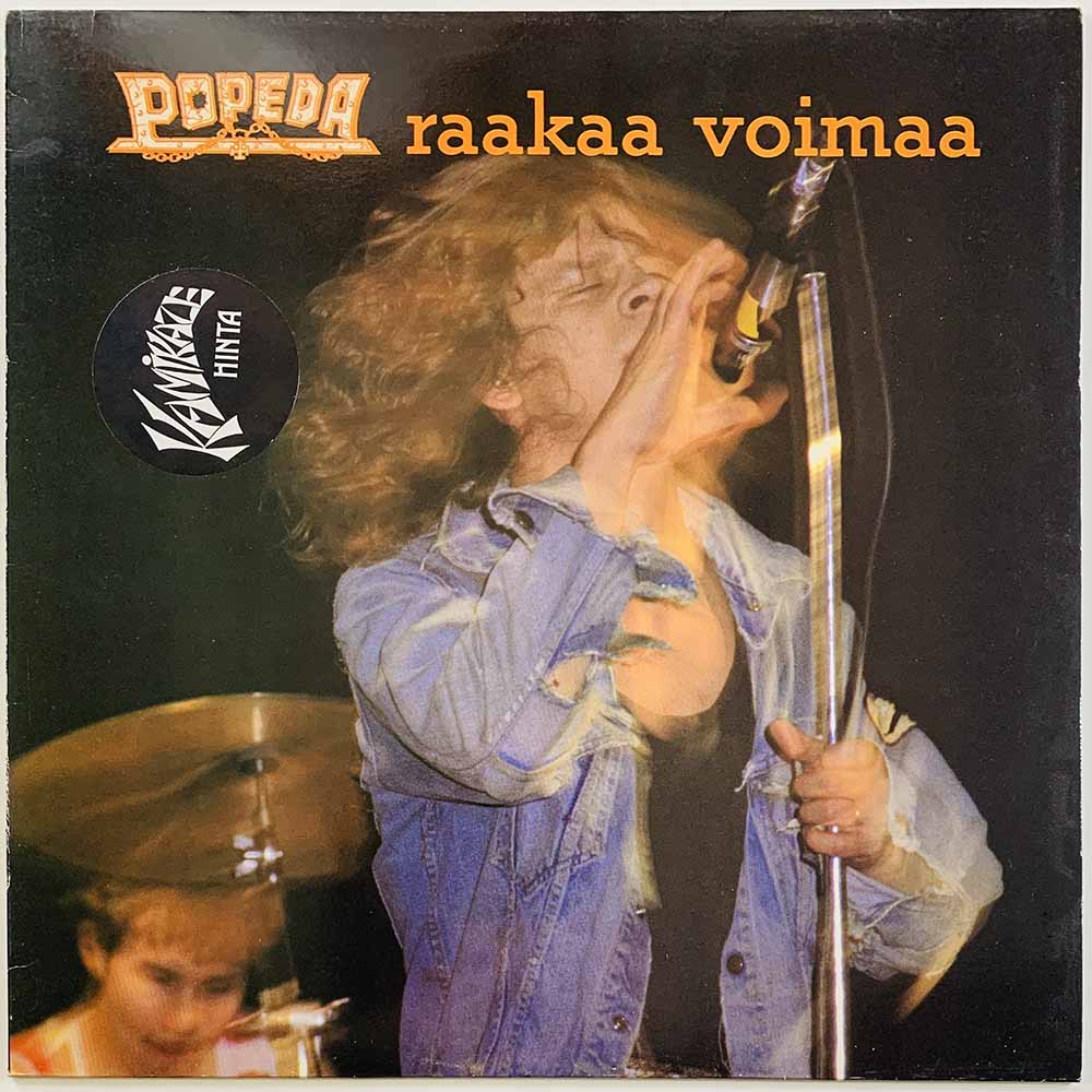 Popeda LP Raakaa voimaa  kansi VG+ levy VG+ Käytetty LP