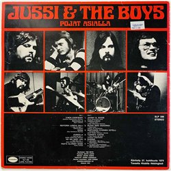 Jussi & The Boys LP Pojat Asialla  kansi VG levy VG- Käytetty LP