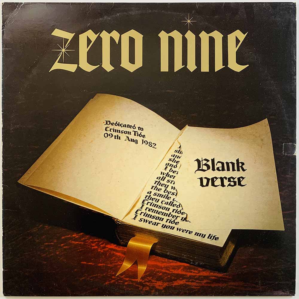 Zero Nine LP Blank Verse  kansi VG levy EX- Käytetty LP