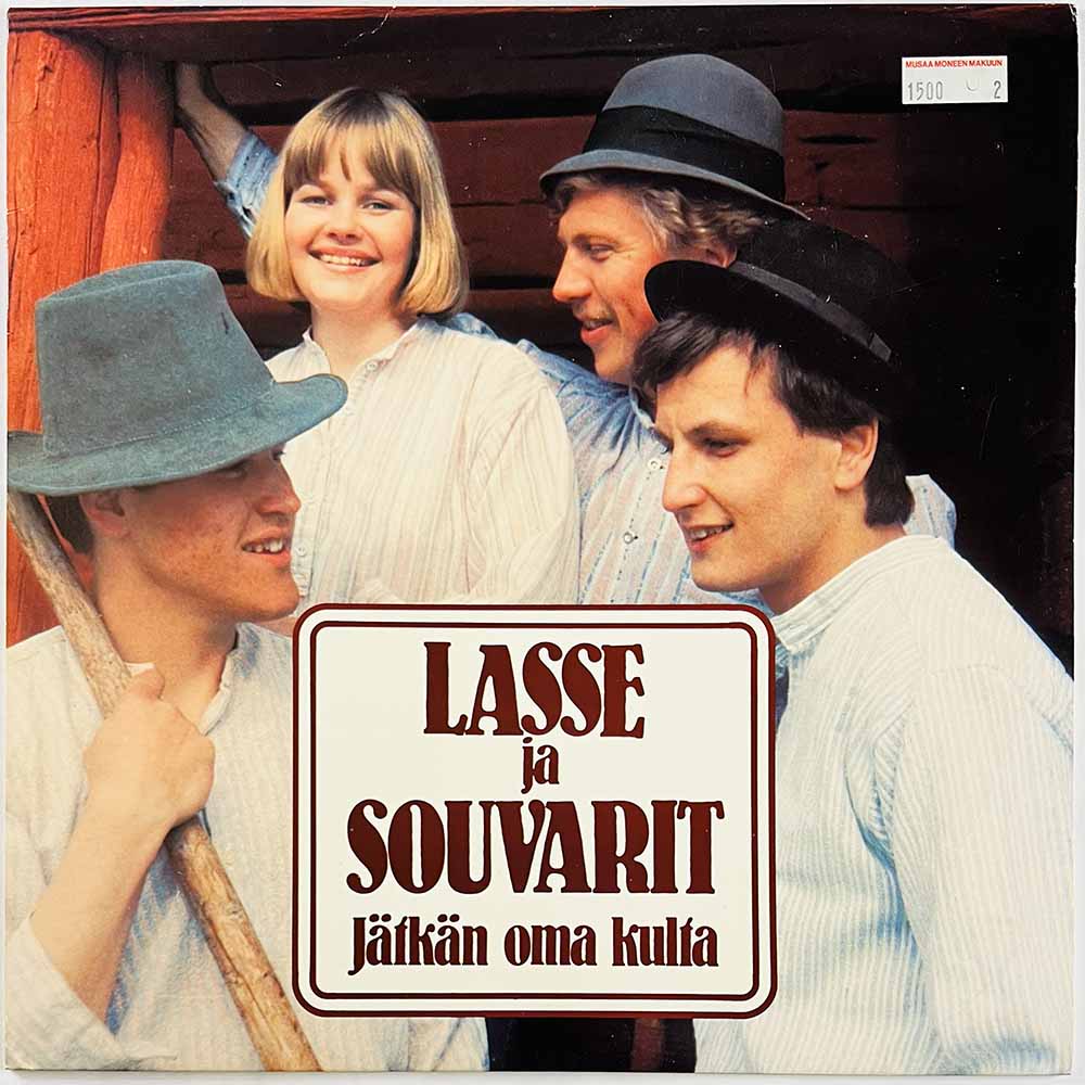 Lasse ja Souvarit LP Jätkän oma kulta  kansi EX- levy EX Käytetty LP