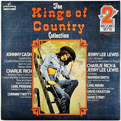 Johnny Cash, Warren Smith, Carl Mann LP Kings of Country 2LP  kansi EX levy EX Käytetty LP