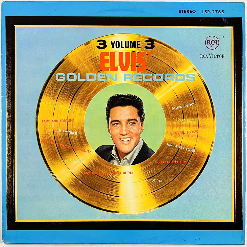 Elvis 1963 LSP-2765 Golden records volume 3 Begagnat LP