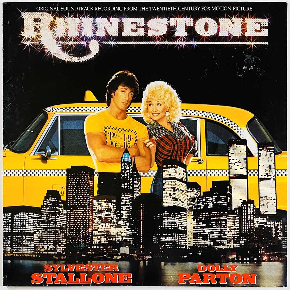 Sylvester Stallone, Dolly Parton LP Rhinestones soundtrack album  kansi EX levy EX Käytetty LP