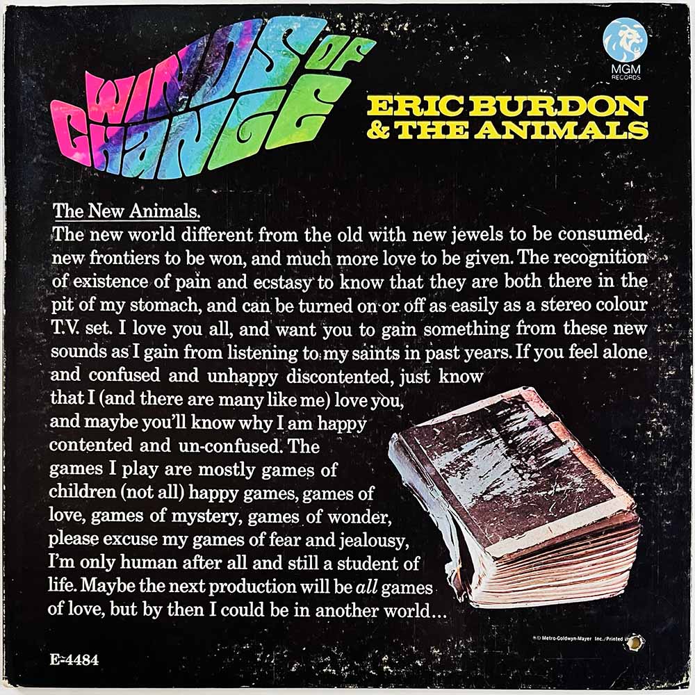Eric Burdon & the Animals 1967 E-4484 Winds of change 2LP Begagnat LP