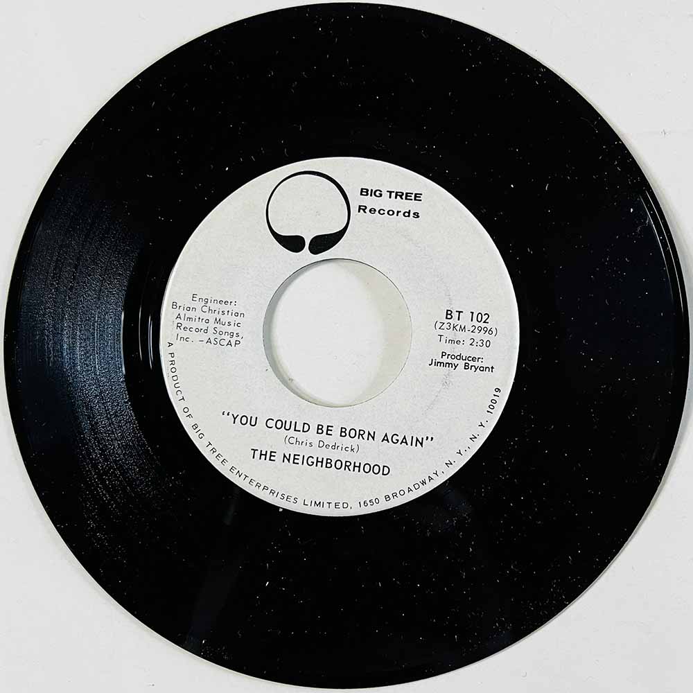Neighborhood Käytetty 7” ei kuvakantta Big Yellow Taxi  kansi Ei kuvakantta levy EX käytetty vinyylisingle