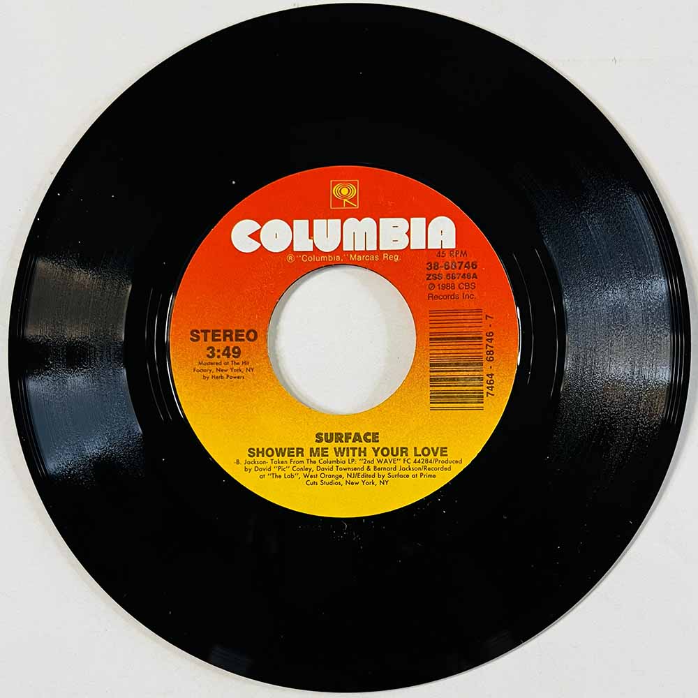 Surface 1989 38-68746 Shower Me With Your Love begagnad singelskiva