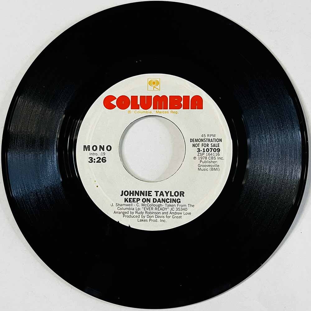 Taylor Johnnie 1978 3-10709 Keep On Dancing begagnad singelskiva