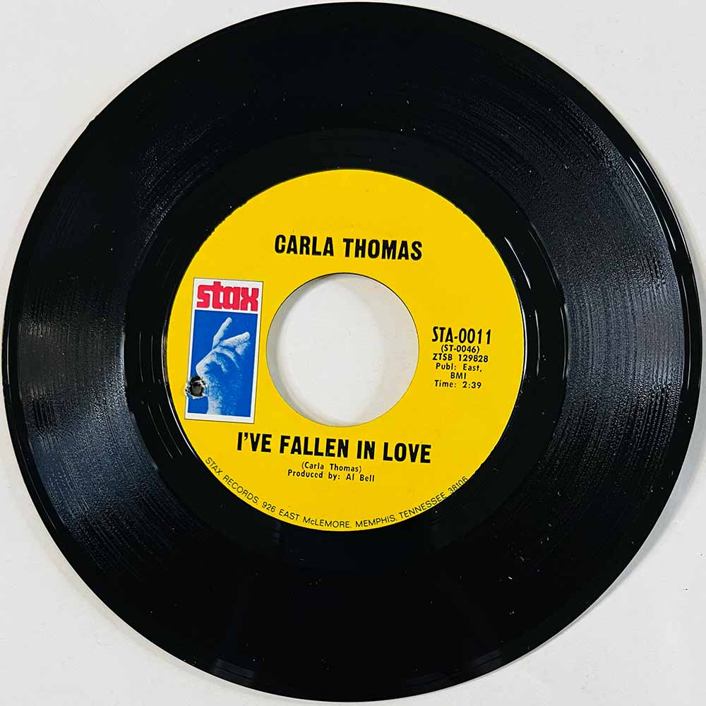 Carla Thomas Käytetty 7” ei kuvakantta I've Fallen In Love / Where Do I Go  kansi Ei kuvakantta levy EX käytetty vinyylisingle