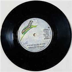 Carole Bayer Sager Käytetty 7” ei kuvakantta It's The Falling In Love  kansi Ei kuvakantta levy EX käytetty vinyylisingle