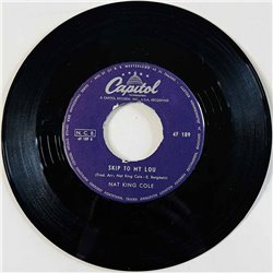 Nat King Cole Käytetty 7” ei kuvakantta Wolverton Mountain  kansi Ei kuvakantta levy VG+ käytetty vinyylisingle