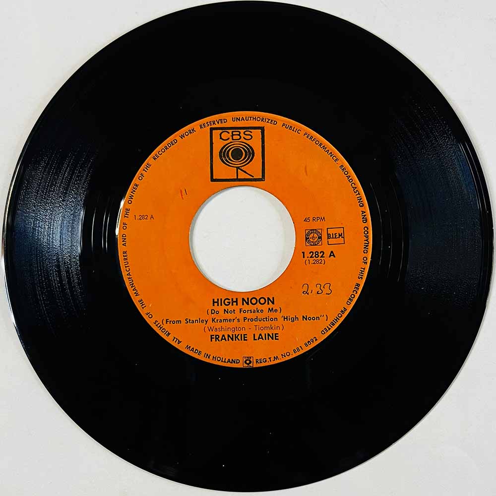 Laine Frankie Käytetty 7” ei kuvakantta High Noon / Jezebel  kansi Ei kuvakantta levy VG+ käytetty vinyylisingle