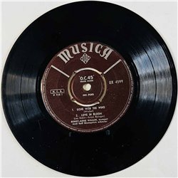 Wallin Bengt-Arne, Rolf Blomquists Orkester Käytetty 7” ei kuvakantta Isn't It Romantic  kansi Ei kuvakantta levy G käytetty vin