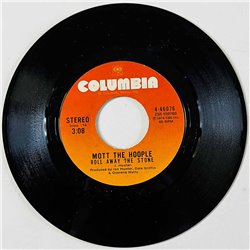 Mott The Hoople Käytetty 7” ei kuvakantta Roll Away The Stone   kansi Ei kuvakantta levy VG+ käytetty vinyylisingle