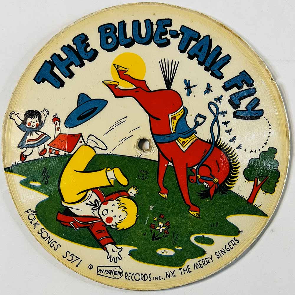 Merry Singers Käytetty 7” ei kuvakantta The Blue-Tail Fly / Funiculi, Funicula  kansi Ei kuvakantta levy VG käytetty vinyylising