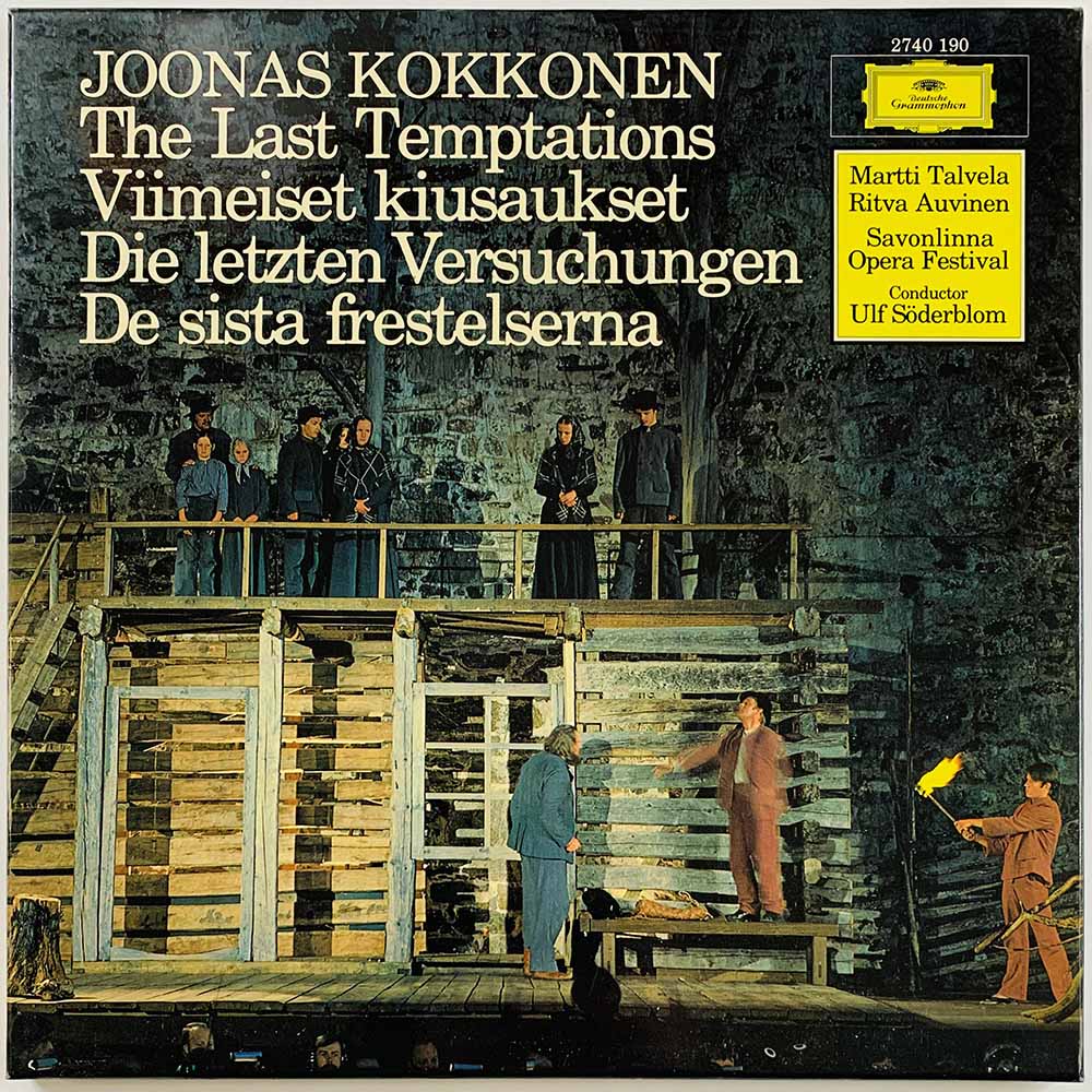 Kokkonen Joonas LP Viimeiset kiusaukset 3LP  kansi EX levy EX- Käytetty LP