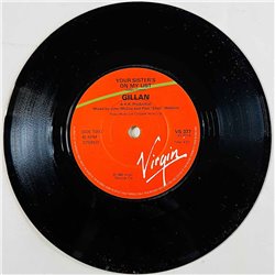 Gillan Käytetty 7” ei kuvakantta Trouble  kansi Ei kuvakantta levy EX käytetty vinyylisingle