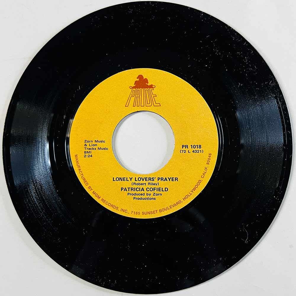Cofield Patricia Käytetty 7” ei kuvakantta Lonely Lovers' Prayer / How Can I Lose  kansi Ei kuvakantta levy EX käytetty vinyylis
