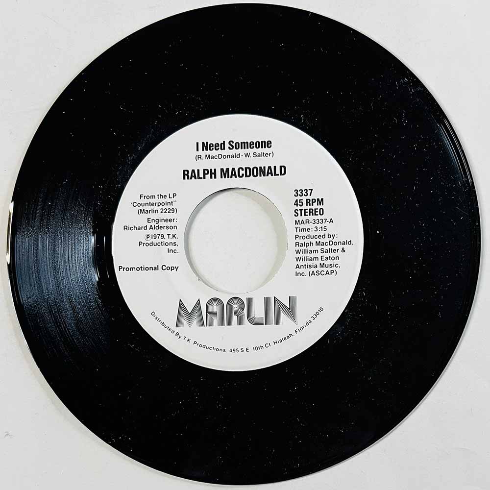 MacDonald Ralph Käytetty 7” ei kuvakantta I Need Someone  kansi Ei kuvakantta levy EX käytetty vinyylisingle