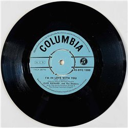 Cliff Richard Käytetty 7” ei kuvakantta I Could Easily Fall / I'm In Love With You  kansi Ei kuvakantta levy VG+ käytetty vinyyl
