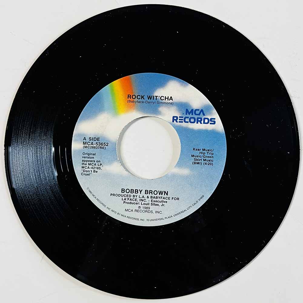 Brown Bobby Käytetty 7” ei kuvakantta Rock Wit' Cha  kansi Ei kuvakantta levy VG+ käytetty vinyylisingle