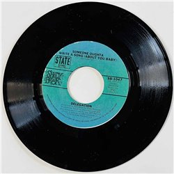 Delegation Käytetty 7” ei kuvakantta Someone Oughta Write A Song (About You Baby)  kansi Ei kuvakantta levy EX- käytetty vinyyli