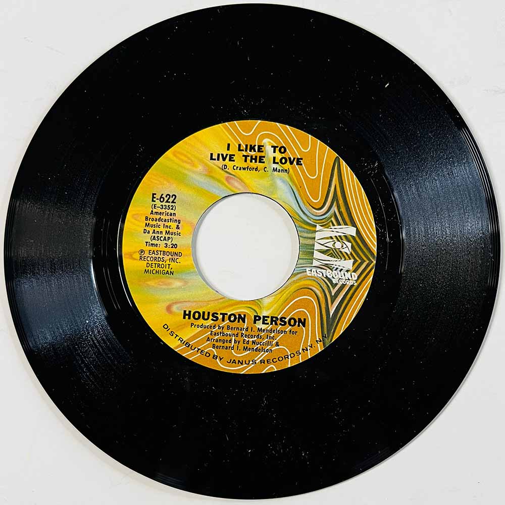 Houston Person 1974 E-622 I Like To Live The Love / Mayola begagnad singelskiva