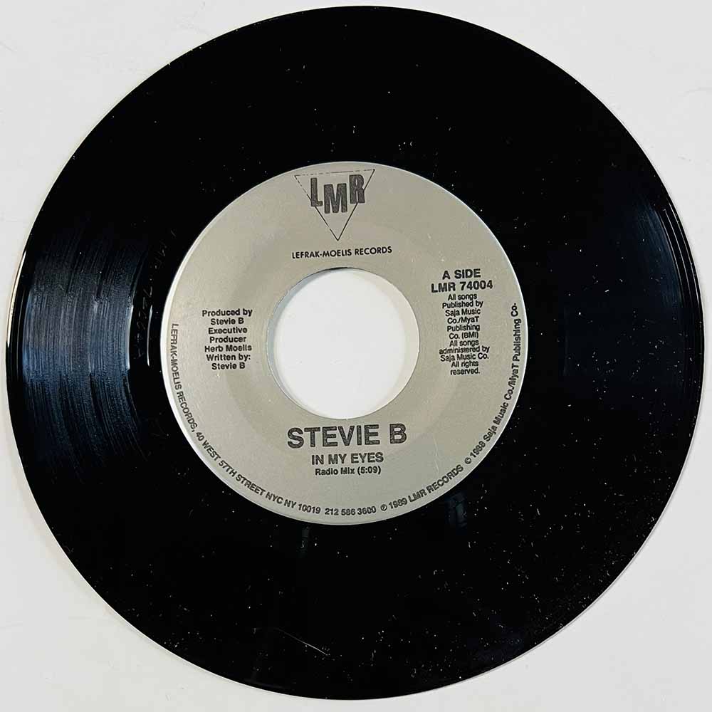 Stevie B Käytetty 7” ei kuvakantta In My Eyes  kansi Ei kuvakantta levy EX käytetty vinyylisingle