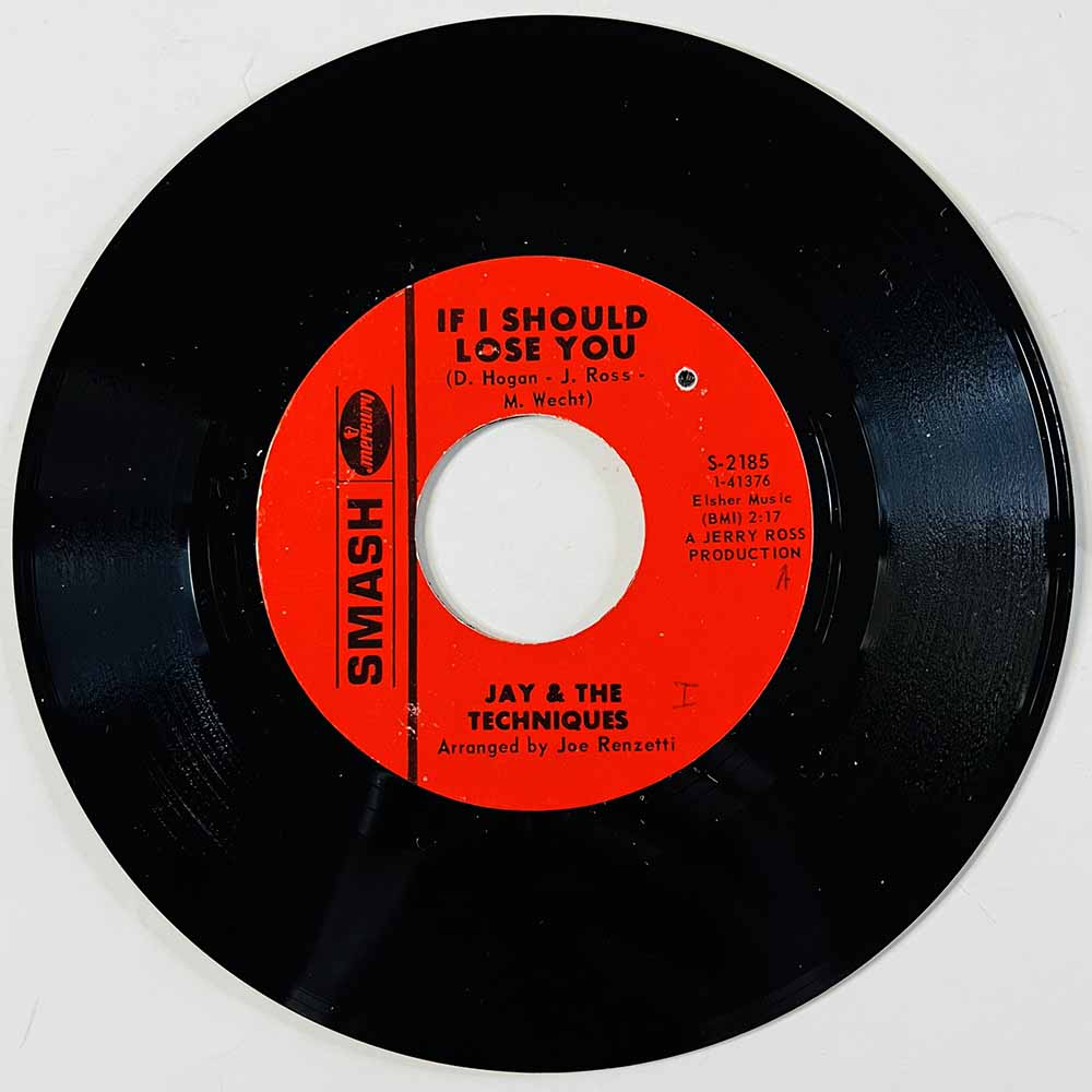 Jay & The Techniques Käytetty 7” ei kuvakantta If I Should Lose You  kansi Ei kuvakantta levy EX käytetty vinyylisingle