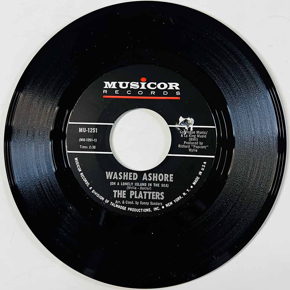 Platters Käytetty 7” ei kuvakantta Washed Ashore / One In A Million  kansi Ei kuvakantta levy EX käytetty vinyylisingle