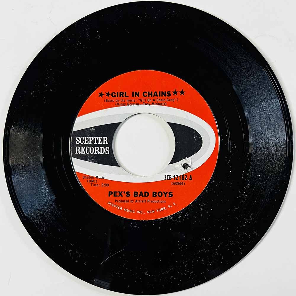 Pex's Bad Boys 1967 SCE-12182 Girl In Chains / Silver Dawn begagnad singelskiva