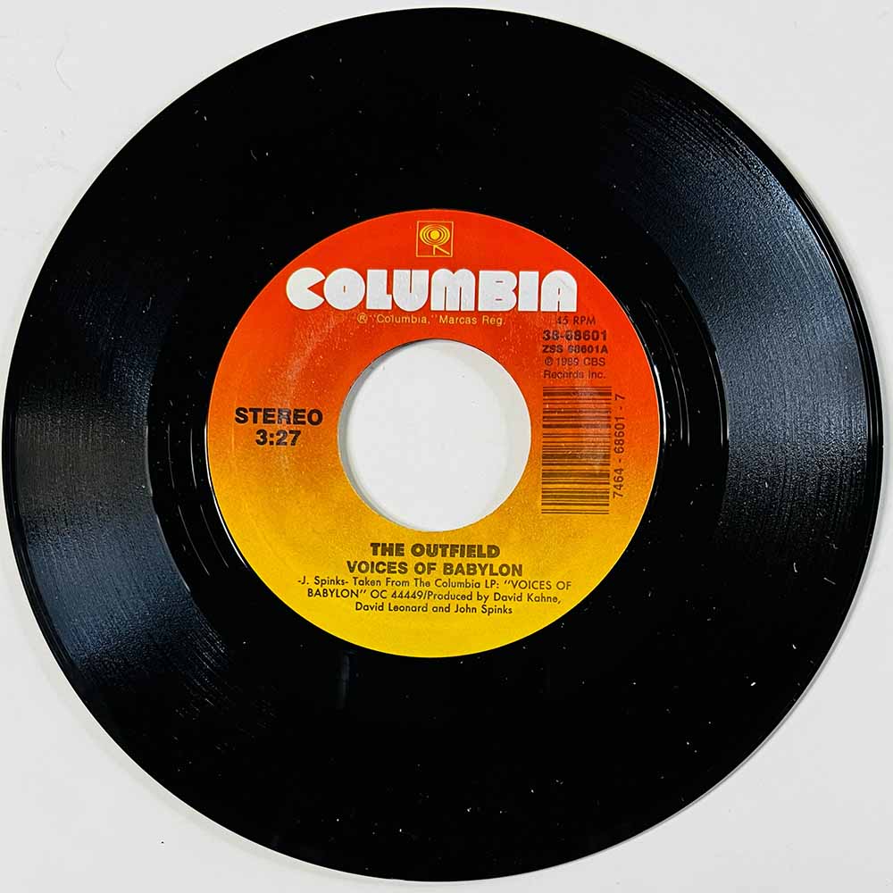 Outfield 1989 38-68601 Voices Of Babylon begagnad singelskiva