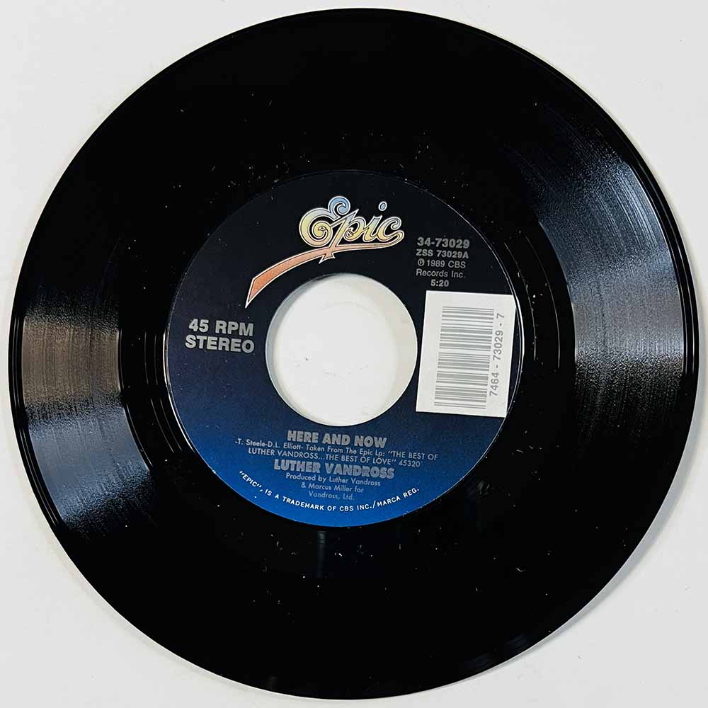 Vandross Luther 1989 34-73029 Here And Now begagnad singelskiva