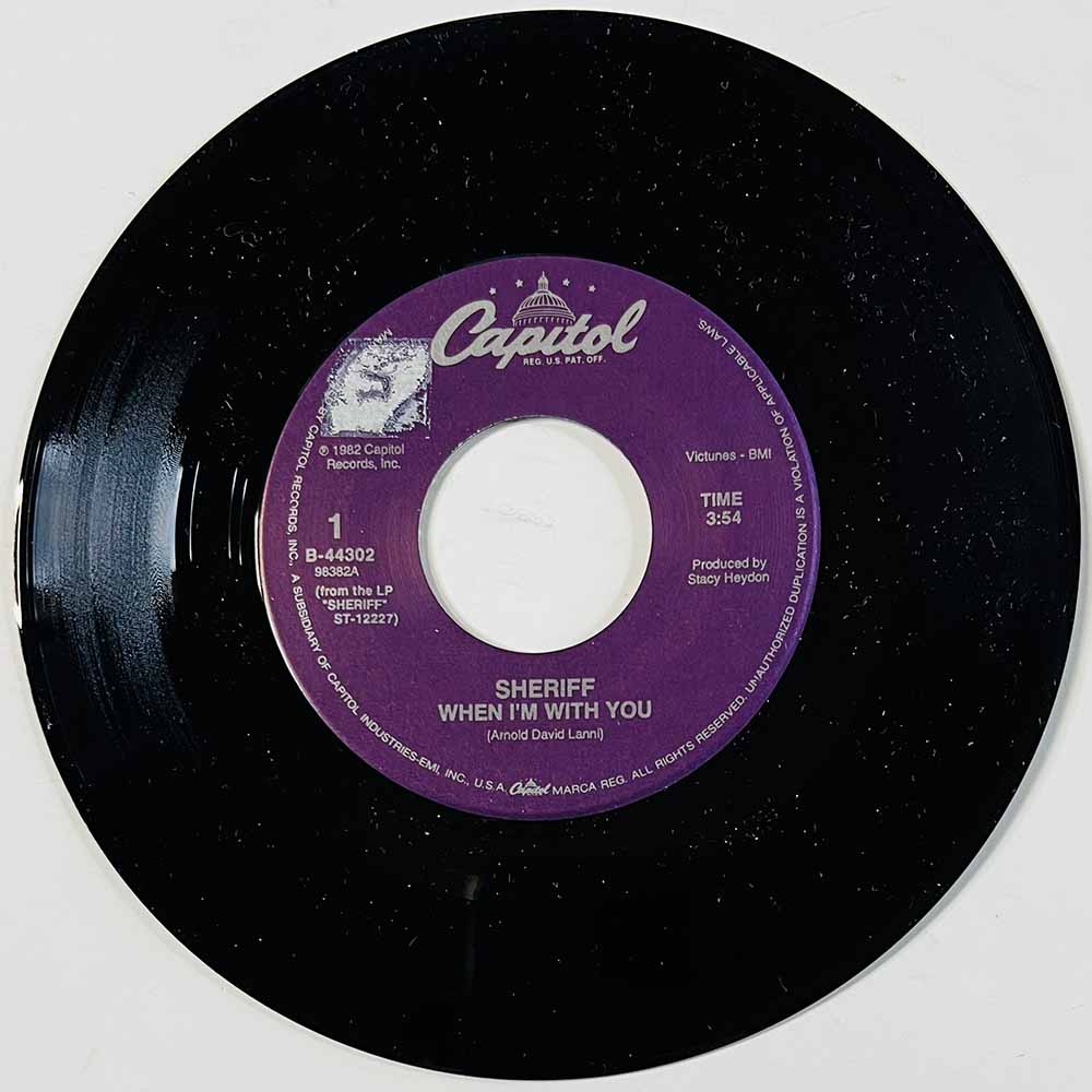 Sheriff 1988 B-44302 When I'm With You begagnad singelskiva