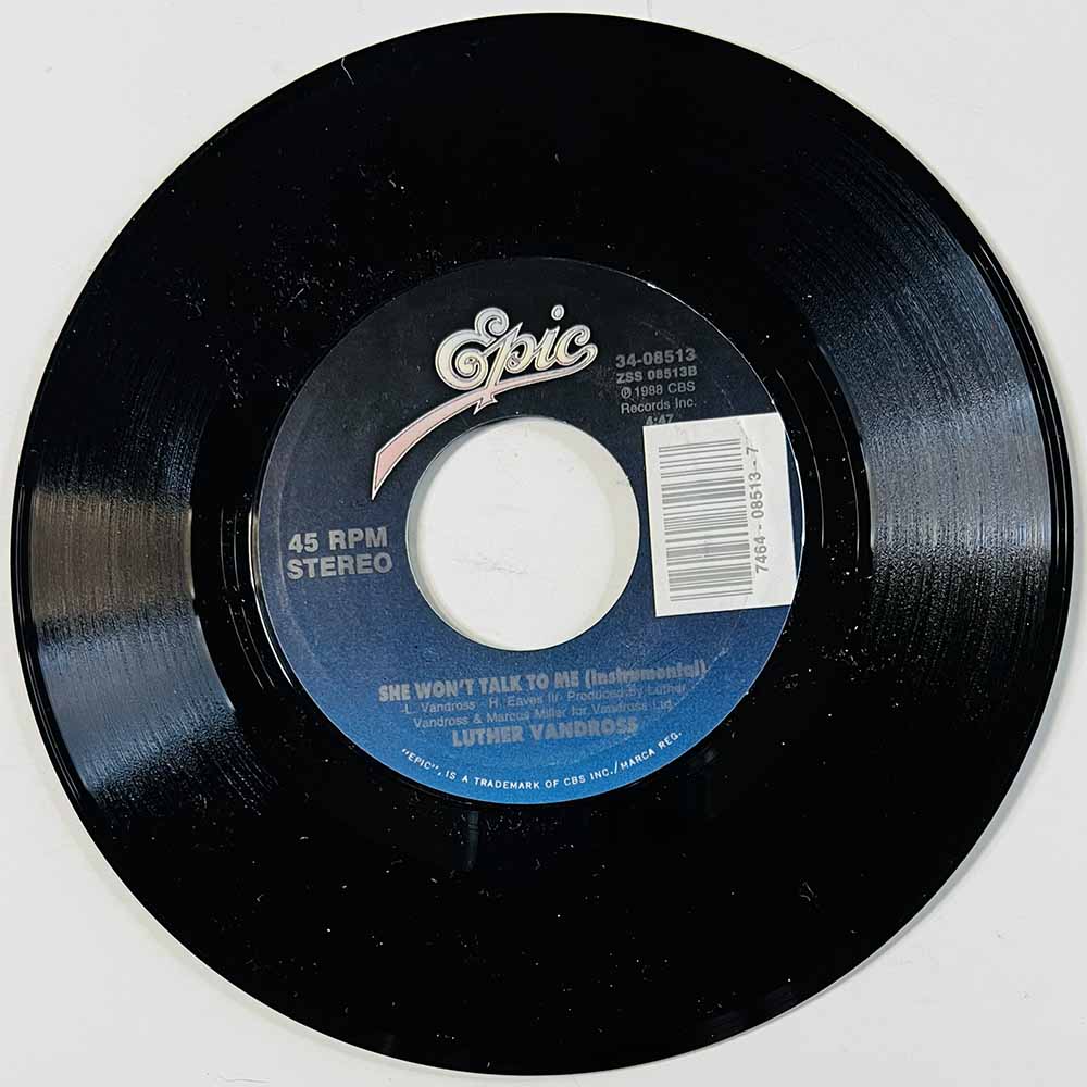 Vandross Luther 1988 34-08513 She Won't Talk To Me begagnad singelskiva