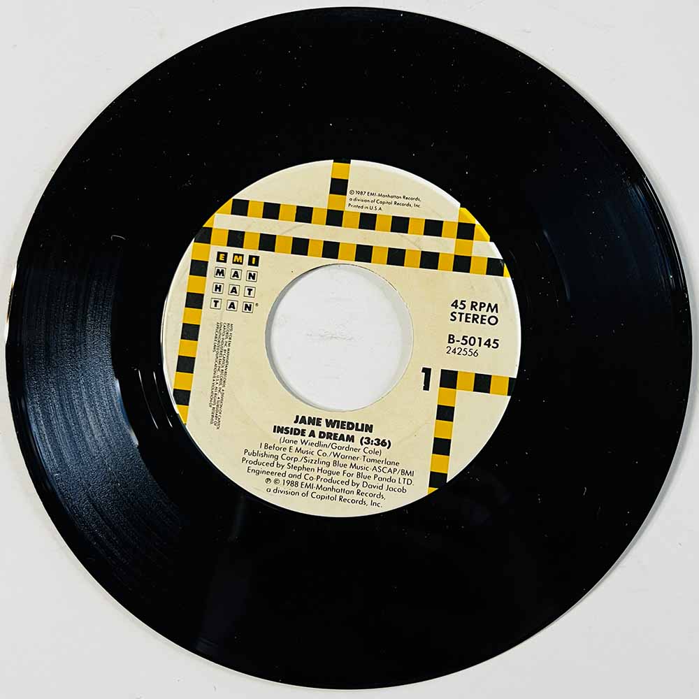 Wiedlin Jane Käytetty 7” ei kuvakantta Inside A Dream  kansi Ei kuvakantta levy EX käytetty vinyylisingle