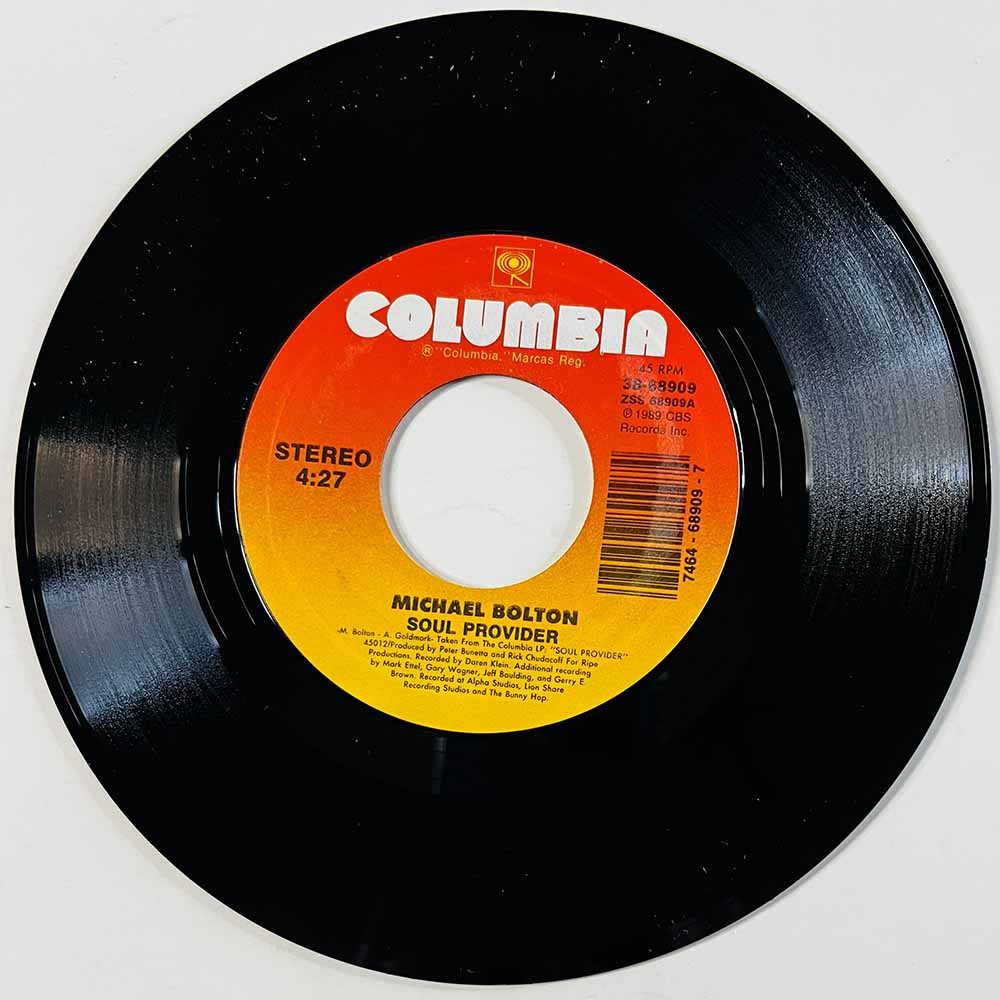 Bolton Michael Käytetty 7” ei kuvakantta Soul Provider  kansi Ei kuvakantta levy EX käytetty vinyylisingle